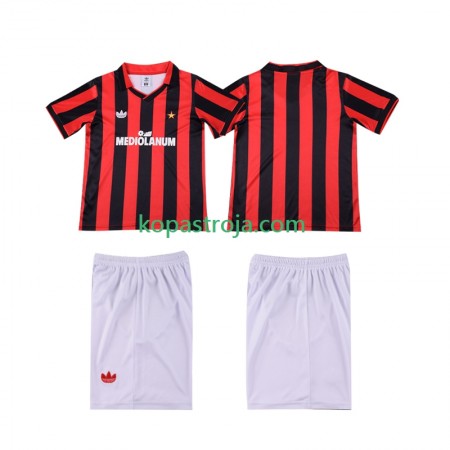 Billiga Fotbollströjor AC Milan 1991 Retro Barn Hemma tröja 1990 Kortärmad